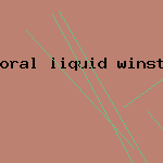 oral liquid winstrol